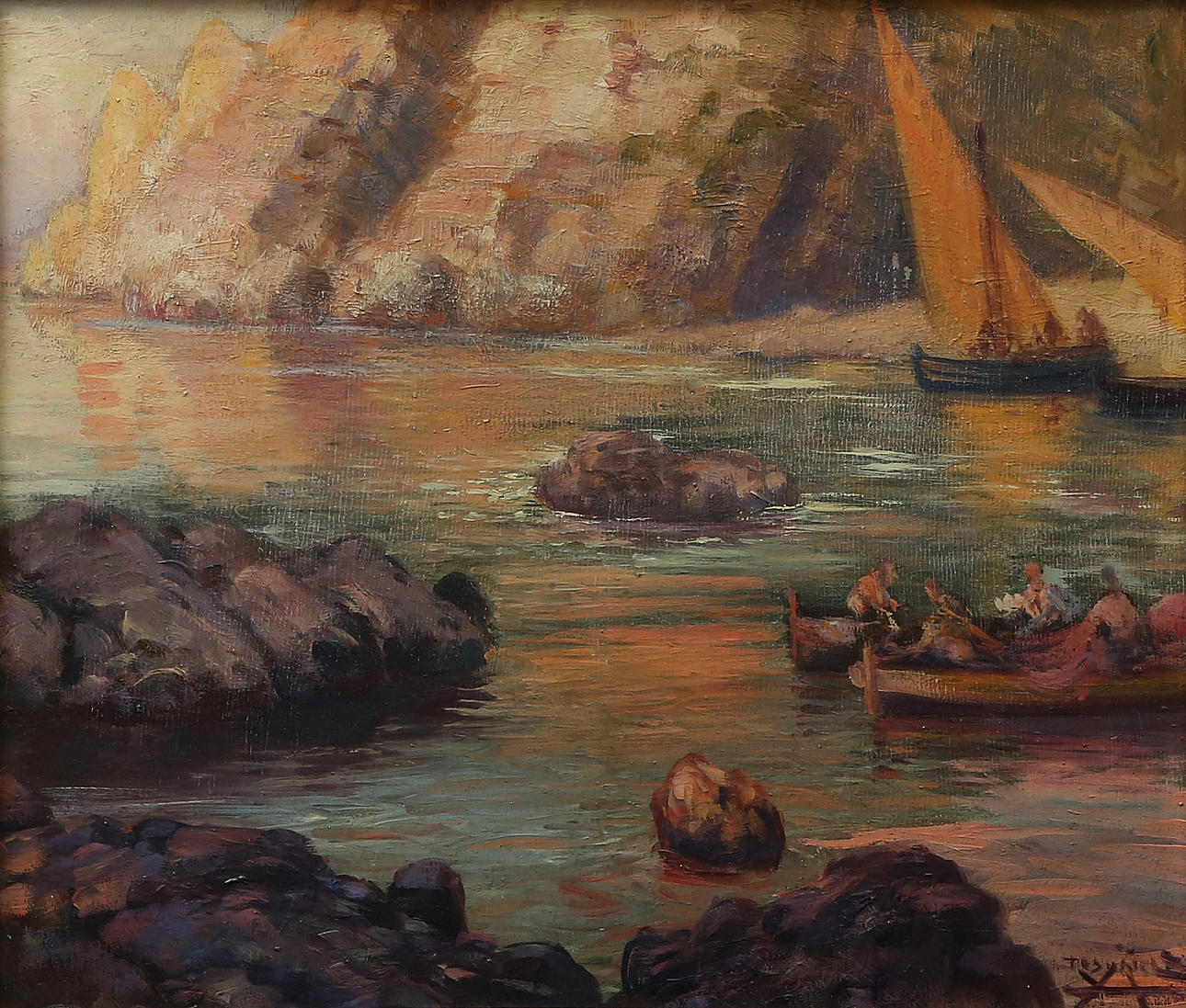 ANTONI ROS I GÜELL. Seaside view.