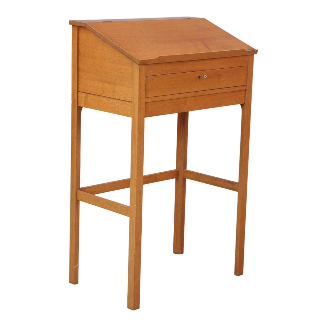 The Craftsman School Joinery Workshop. Solid mahogany writing desk.