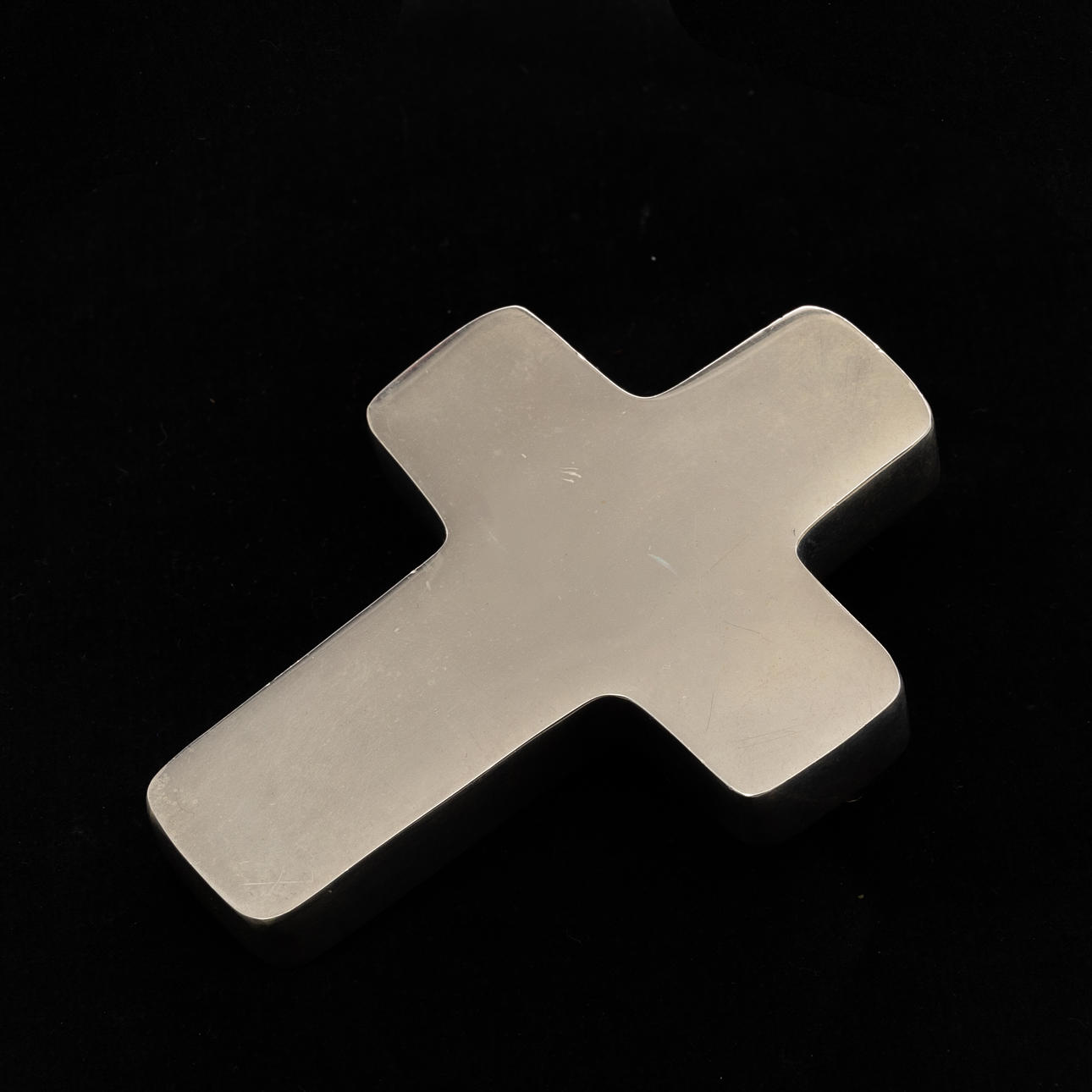 BROOCH/PENDANT, Cross, Sterling silver, Mexico.