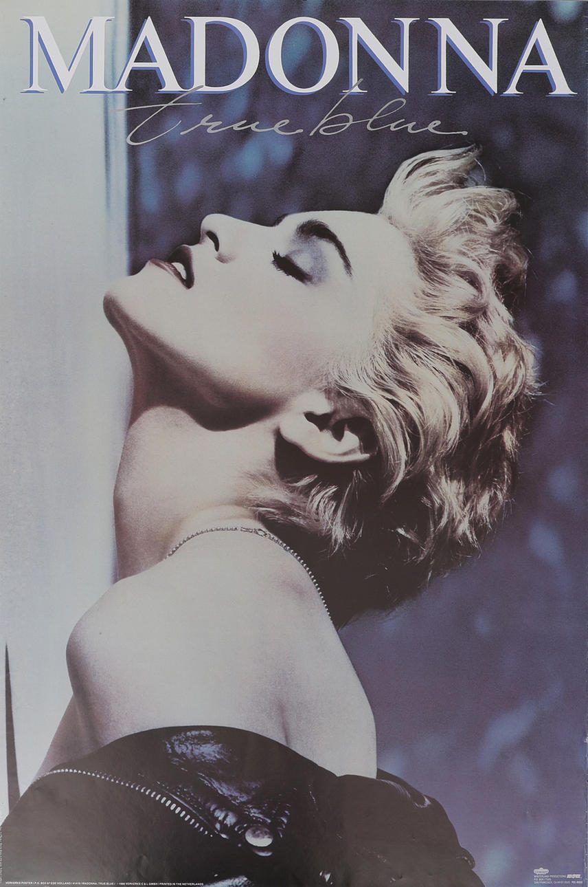 POSTER, MADONNA, “TRUE BLUE”, 1986. Art - Engravings & Prints