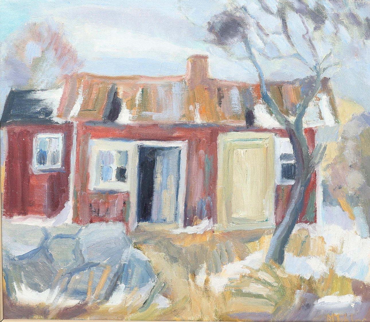 MAY NICKLASSON. Olja på duk, signerad.