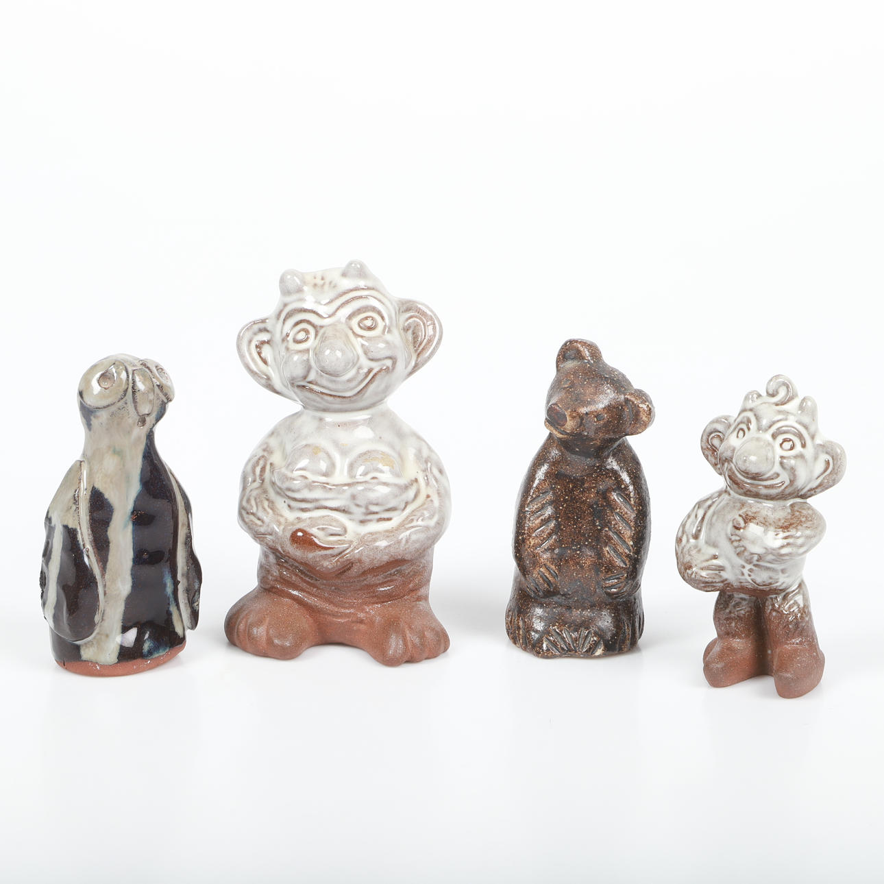 FIGURINER, 4 stycken, keramik.