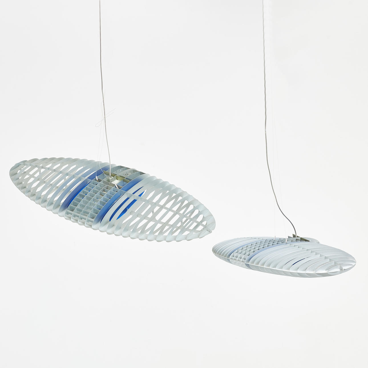 ALBERTO MEDA, PAOLO RIZZATTO. A set of 2 ceiling lights, “Titania ...