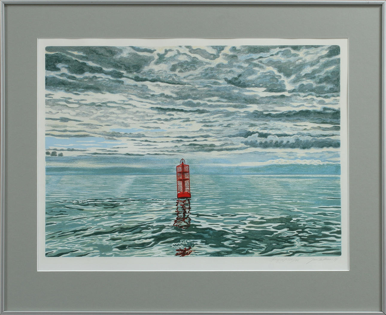 JAN FALKMAN. Fyr, seriegrafi, signerad och numrerad 109/190.