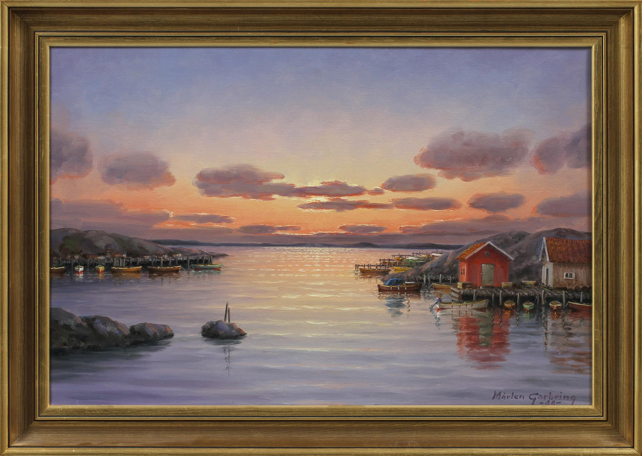 MÅRTEN GARBRING. Bohuslän, olja på duk, sign o dat -88.