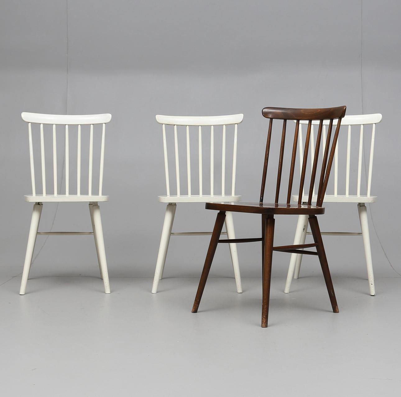 STOLAR, 4 st, Stigs Möbler, Norrköping, 1900-talets andra hälft.