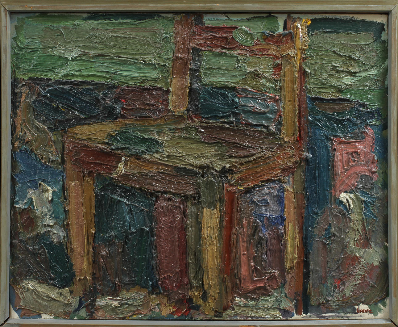 BENGT CRANTZ "Stolen" Olja på duk, signerad.