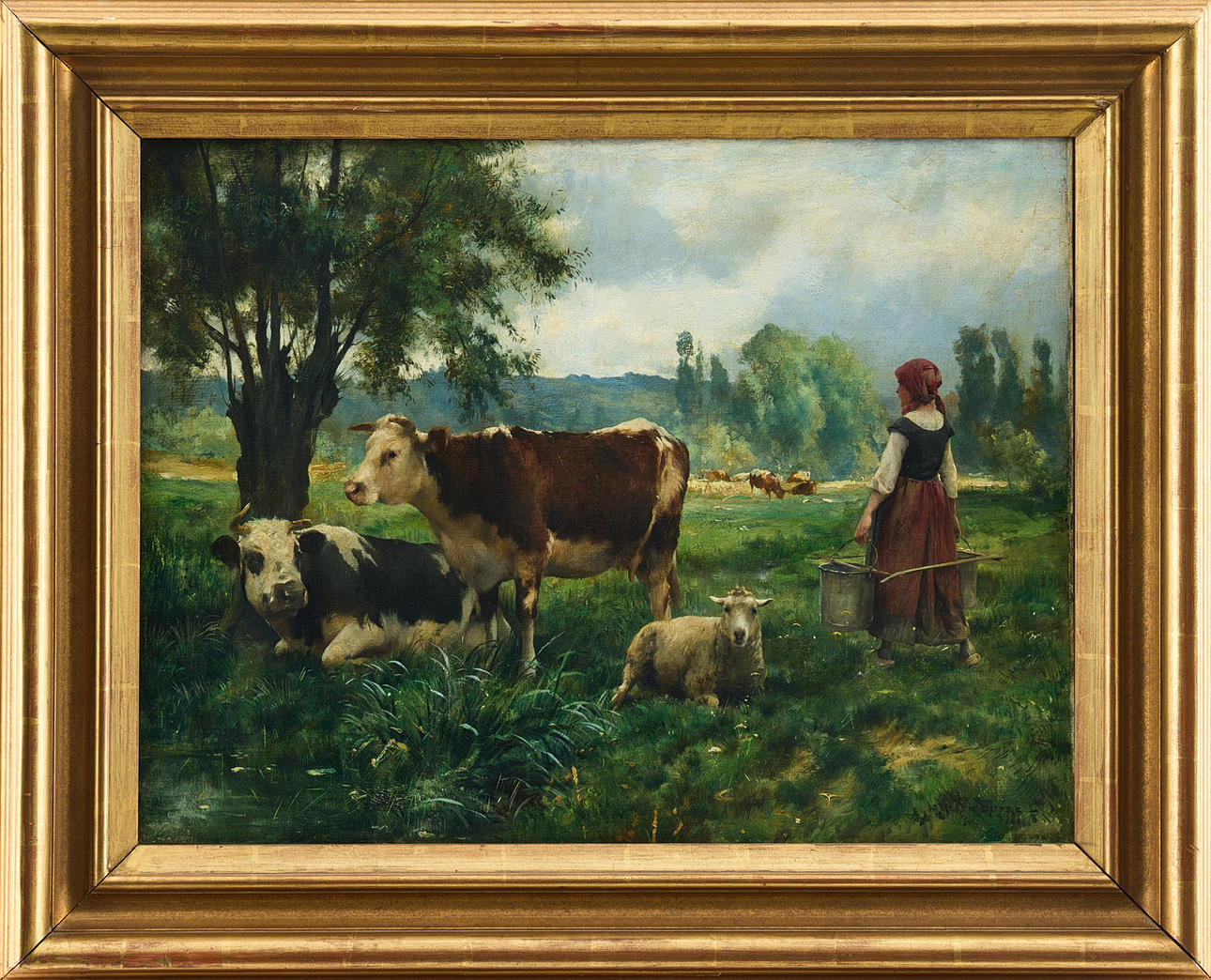 JULIEN DUPRÉ. “The Milk Maid”.