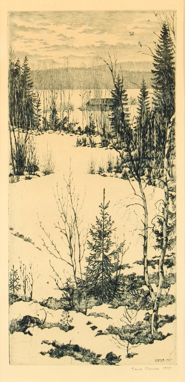 HANS JOHANSSON NORSBO. Winter landscape.
