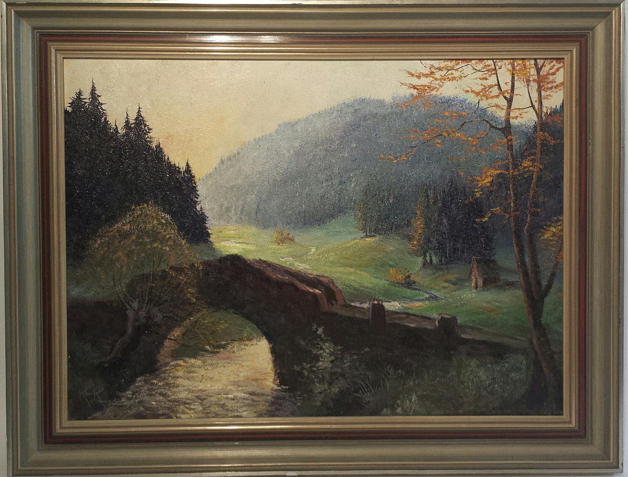 KARL LUDWIG KÜHNLE (1900-1981). ”Idyllisches Waldstück”, olja på duk, signerad. u. dat.