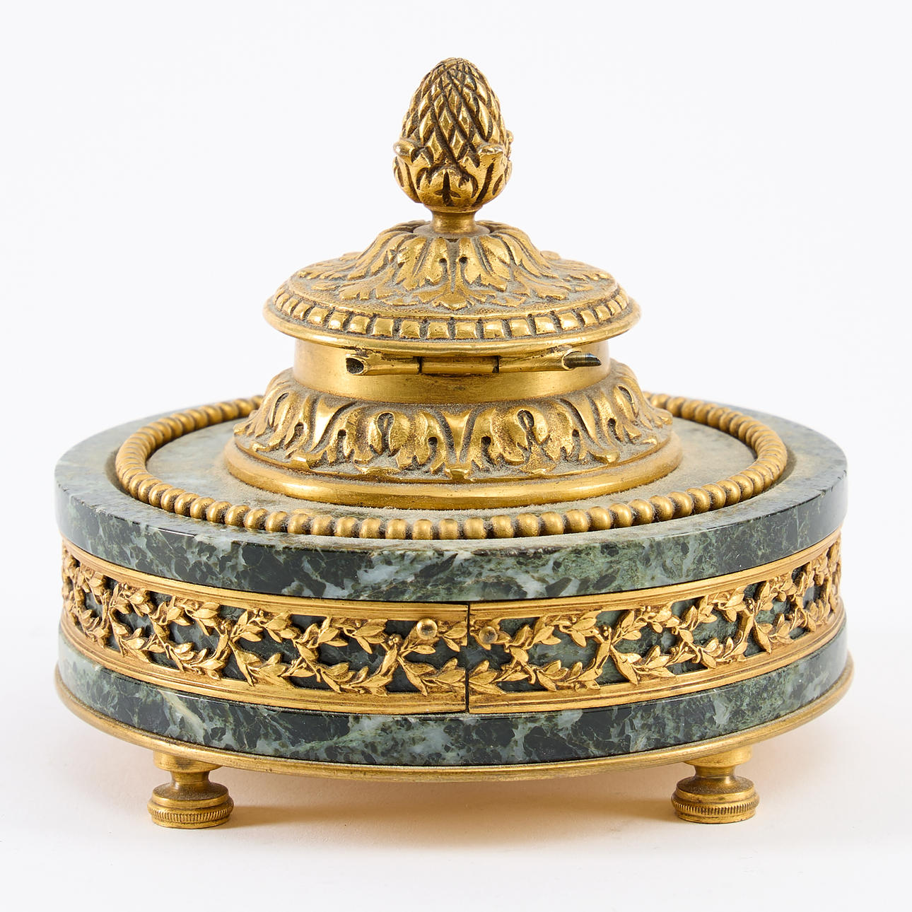 Empire style ink stand, France, stamped: “UNIS FRANCE”. Miscellaneous ...