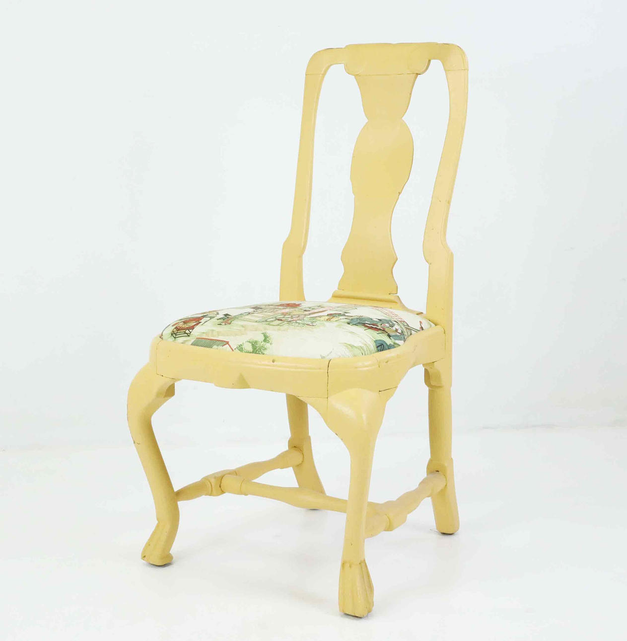 A Rococo chair, 18th century.