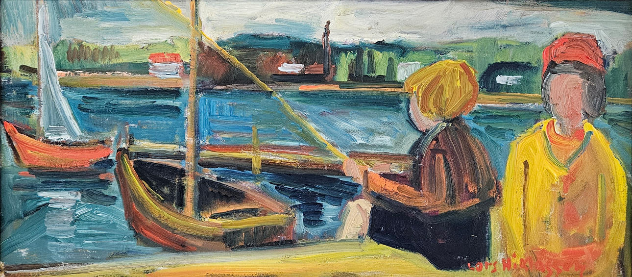 LARS NIKLASSON. Oil on canvas, signed Lars Niklassen.