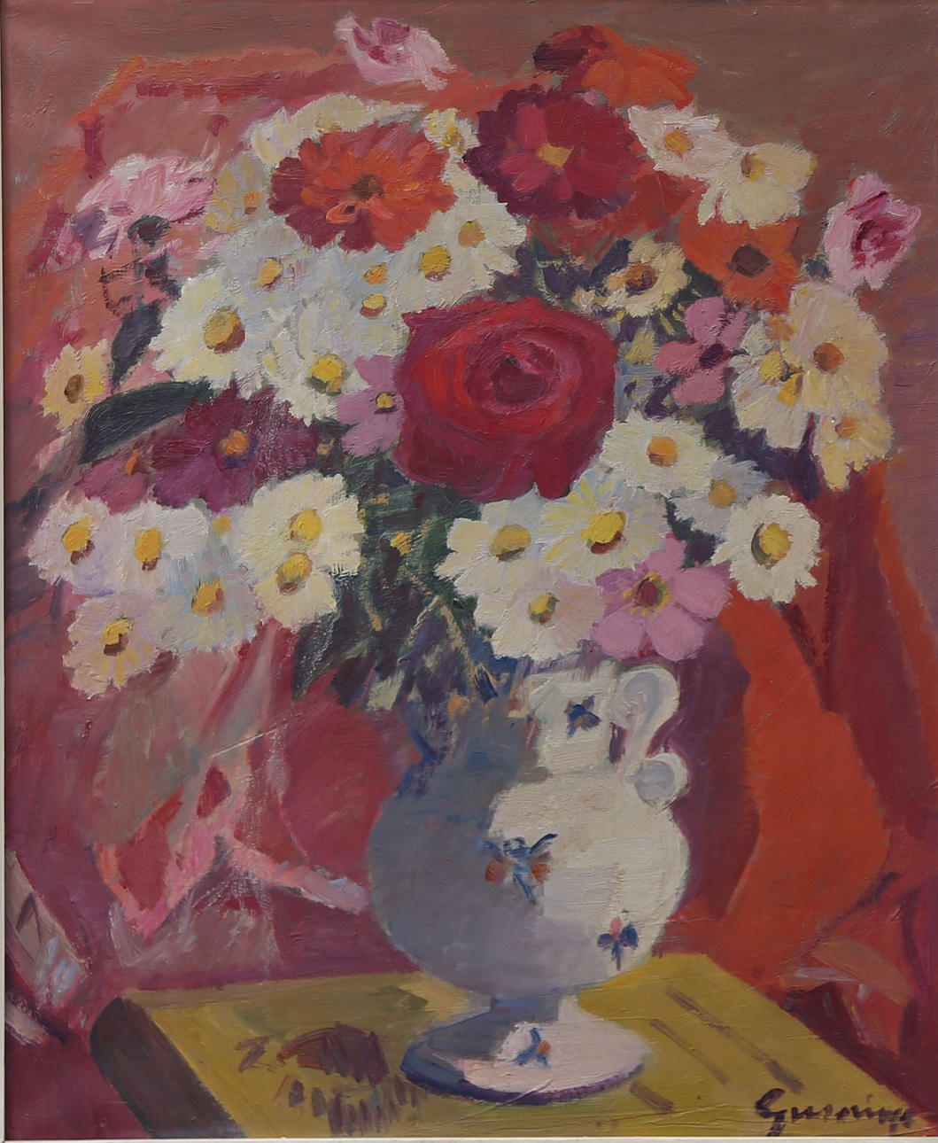 PERE GUSSINYÉ. Flowers vase.