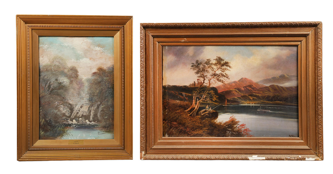 TWO 20TH CENTURY OIL PAINTINGS (2).