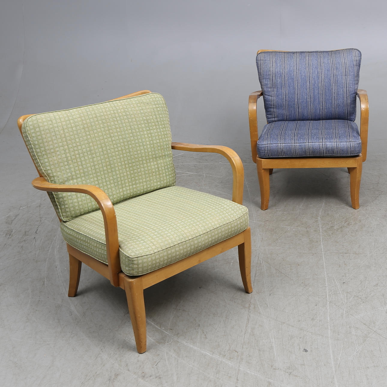 FÅTÖLJER, ett par, Knolls moderna möbler, 1900-talets mitt.