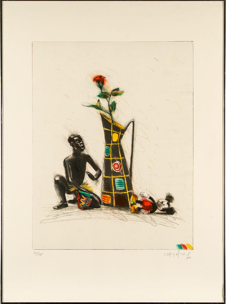 LASSE ÅBERG. Lithograph in colours, Signed & numbered: 40/175.