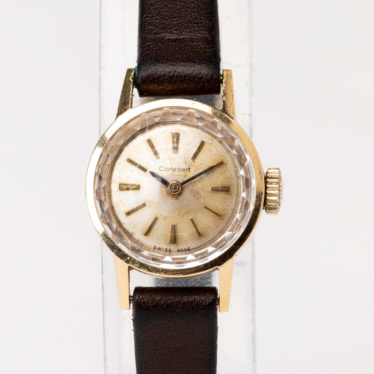 CORTÉBERT. Armbandsur, guld, 18K, Schweiz, manuell.