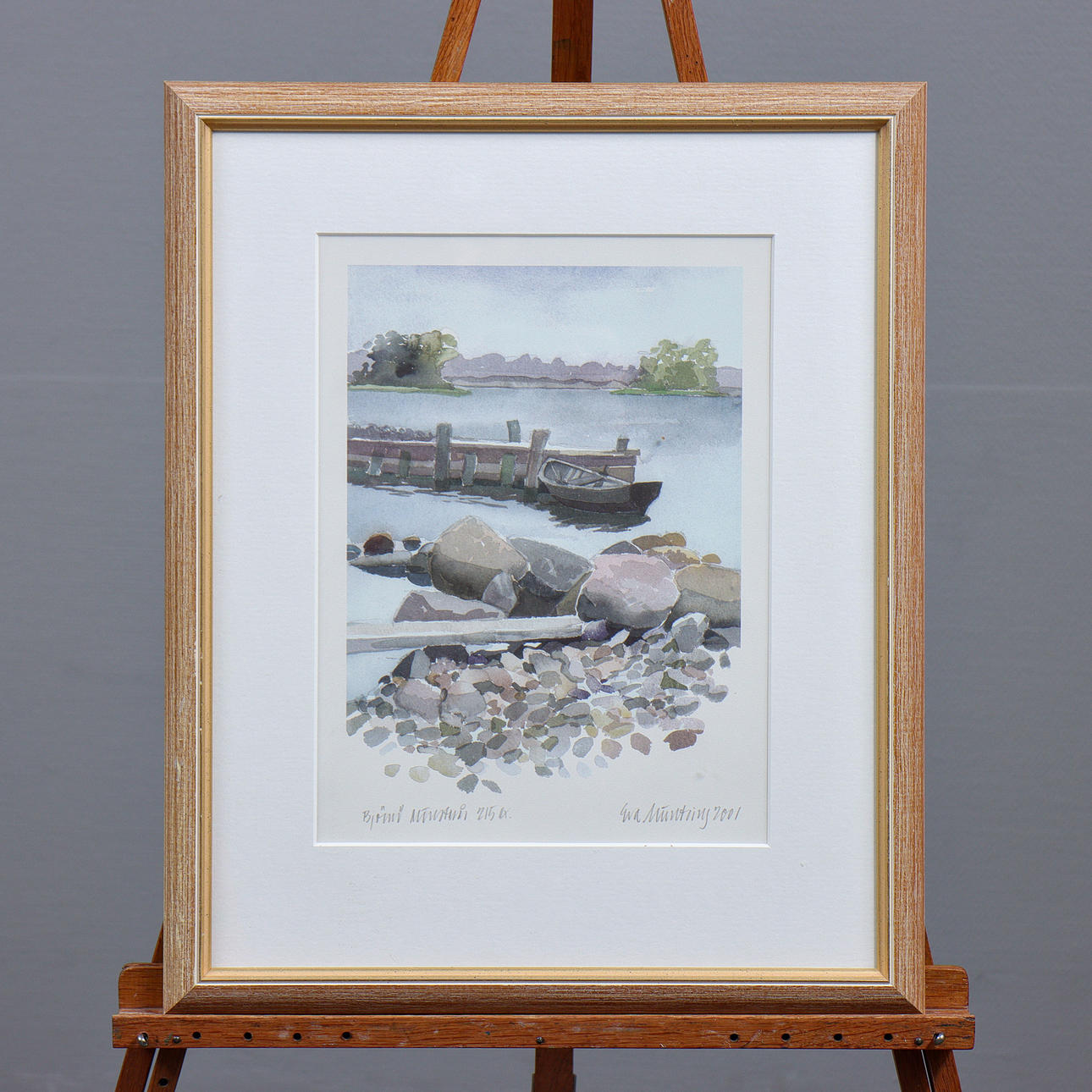 EVA MÜNTZING “BEAR ISLAND PATTERN RIDGE” LITHOGRAPH 215 EX. SIGNED ...