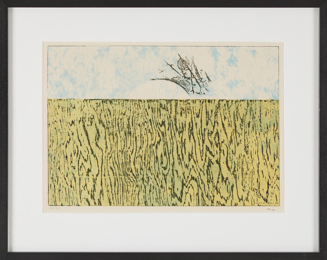 MAX ERNST (1891-1976). Komposition, färgetsning.