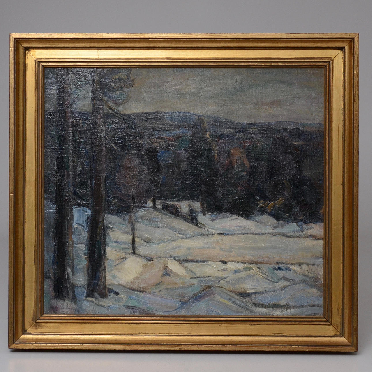 HUGO CARLBERG. Skog och snö, Småland.