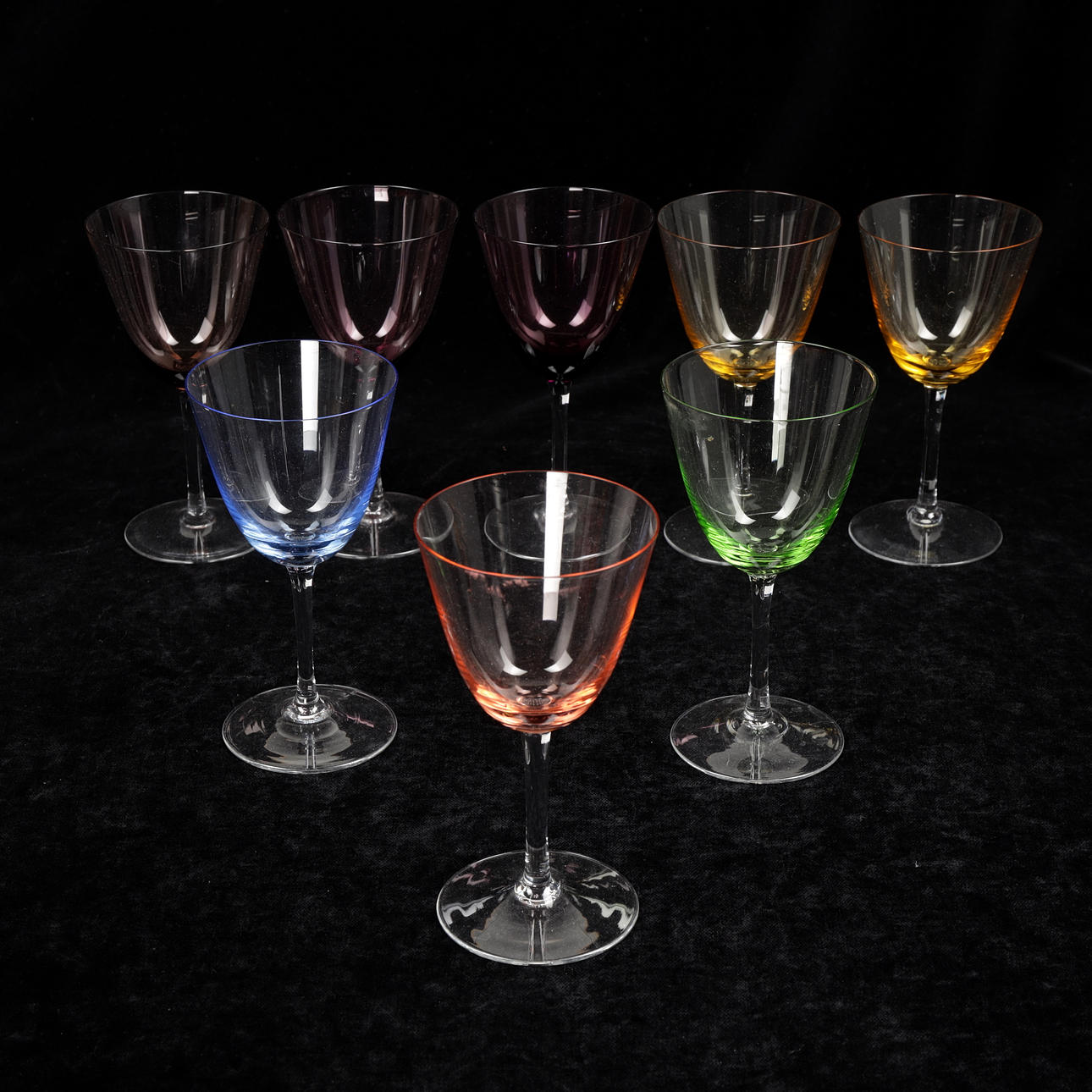 VINGLAS, 8 st, 1950-tal.