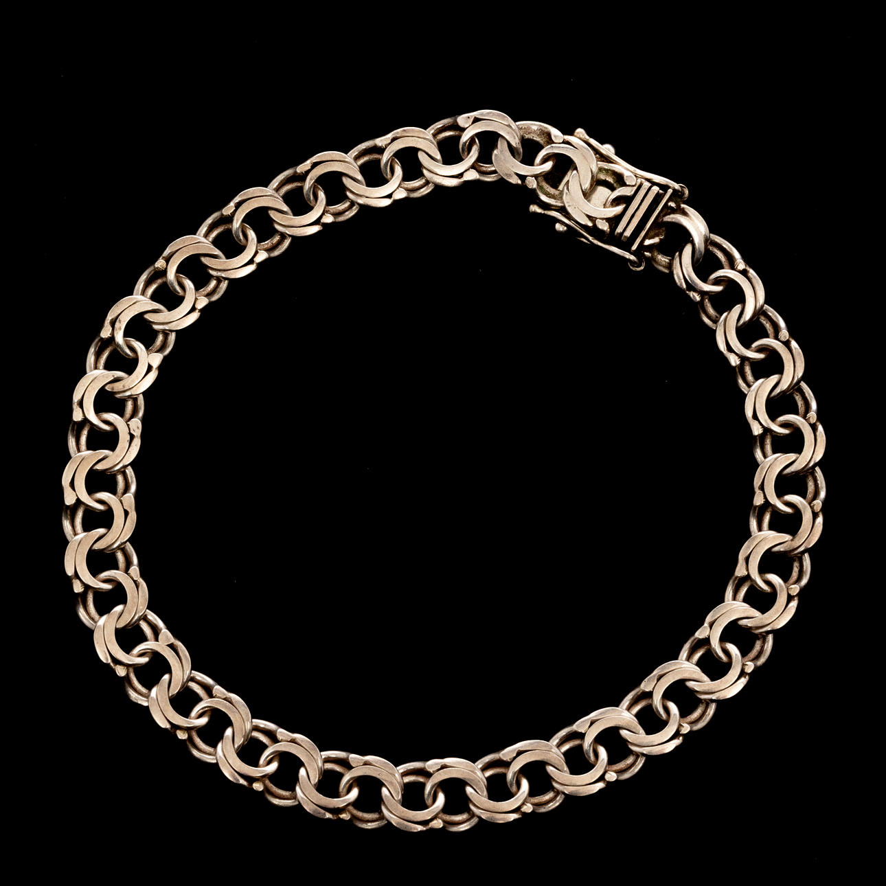 ARMBAND, Sterlingsilver, Bismarckslänk.