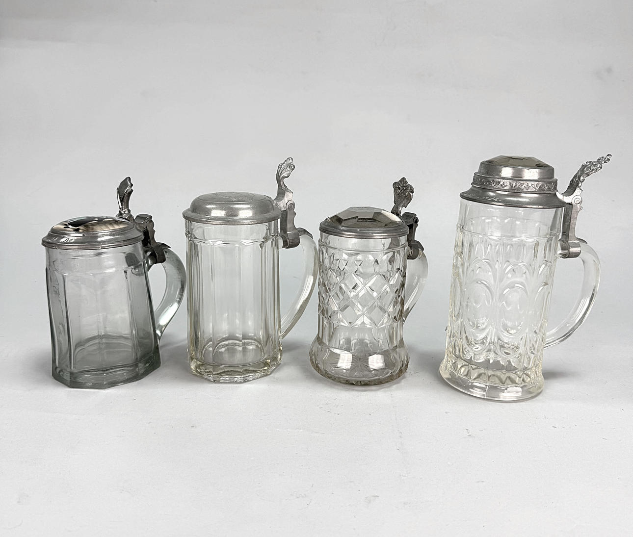 BEER STOP - 4 pcs, glass, tin.