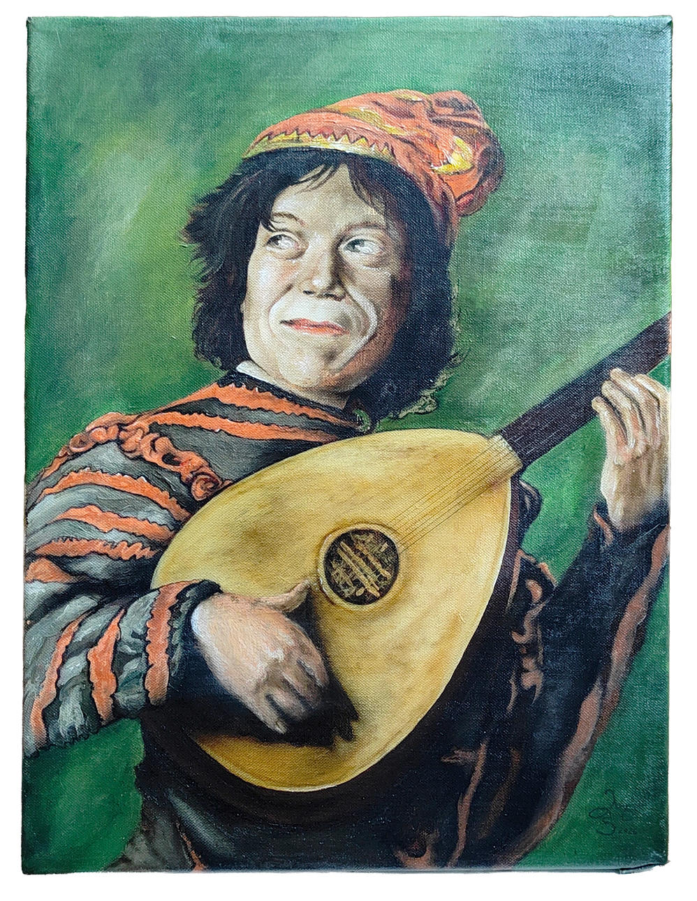 THE LUTE PLAYER - signed.