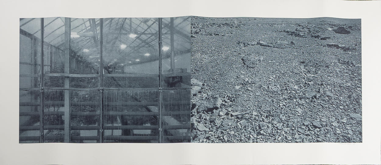 PATRICK HUSE (NORGE, FÖDD 1948). Composition, etching/photoengraving, unframed sheet.