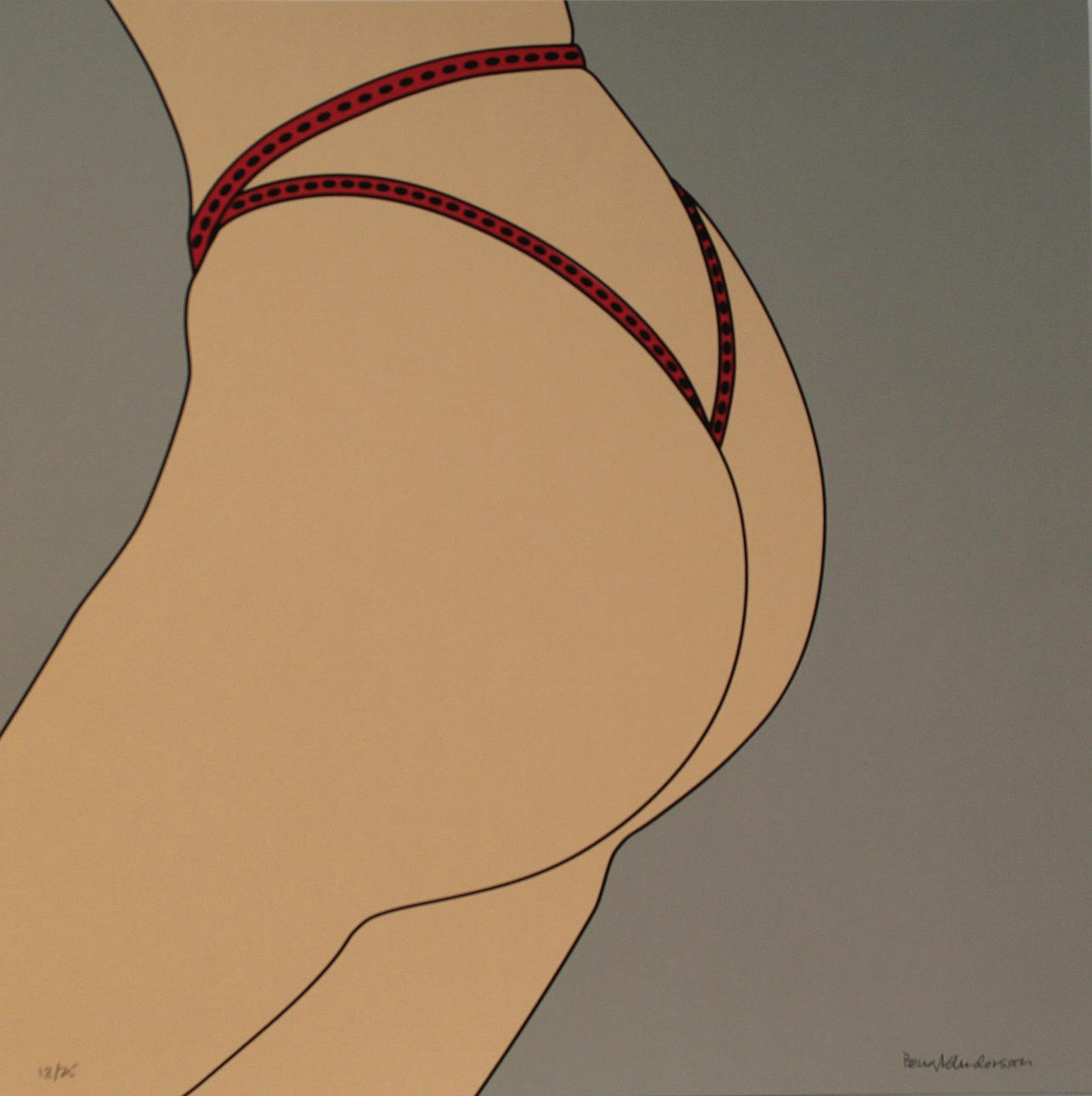 BENGT ANDERSSON. Modeller (2). Färgserigrafier. Signerade. 23/25, 18/25.