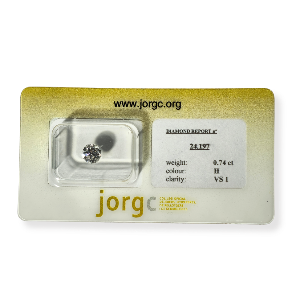 ROUND BRILLIANT CUT DIAMOND 0.74 CT.