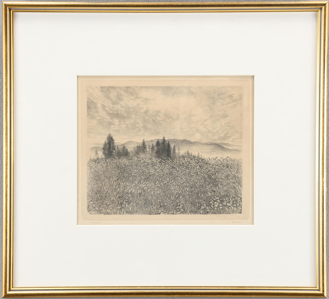 STIG BORGLIND. "Månuppång".