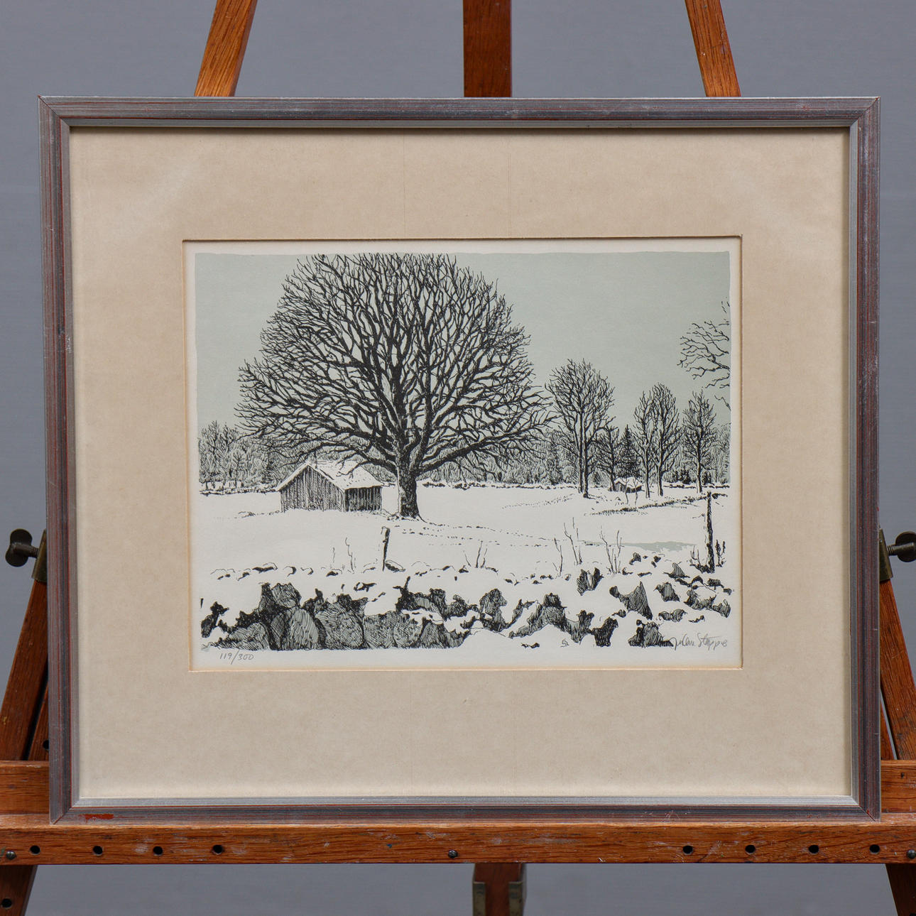 JAN OWE STAPPE (b. 1939) LITHOGRAPH 119/300, SIGNED.