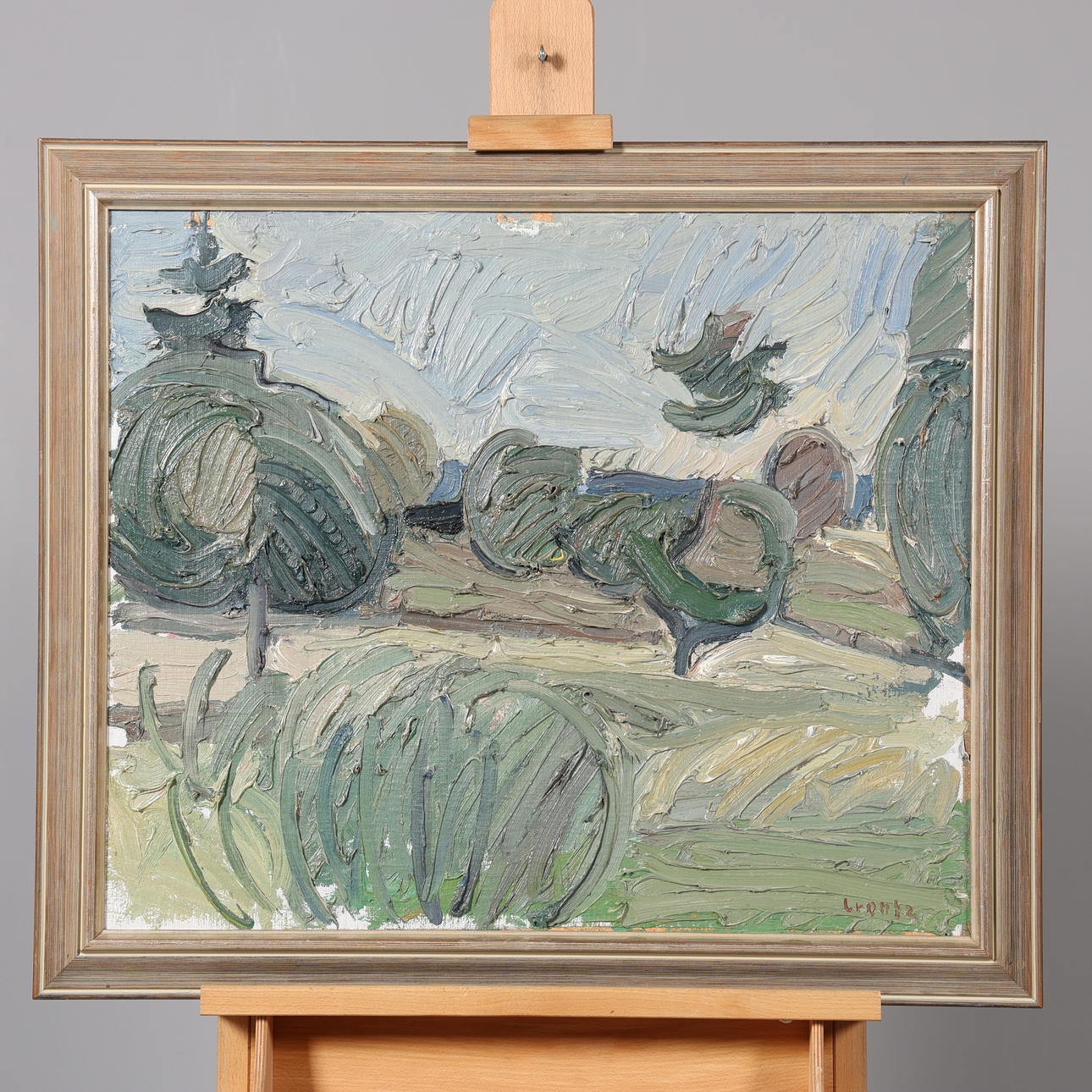 BENGT CRANTZ. OIL ON CANVAS, fed on panel, signed.