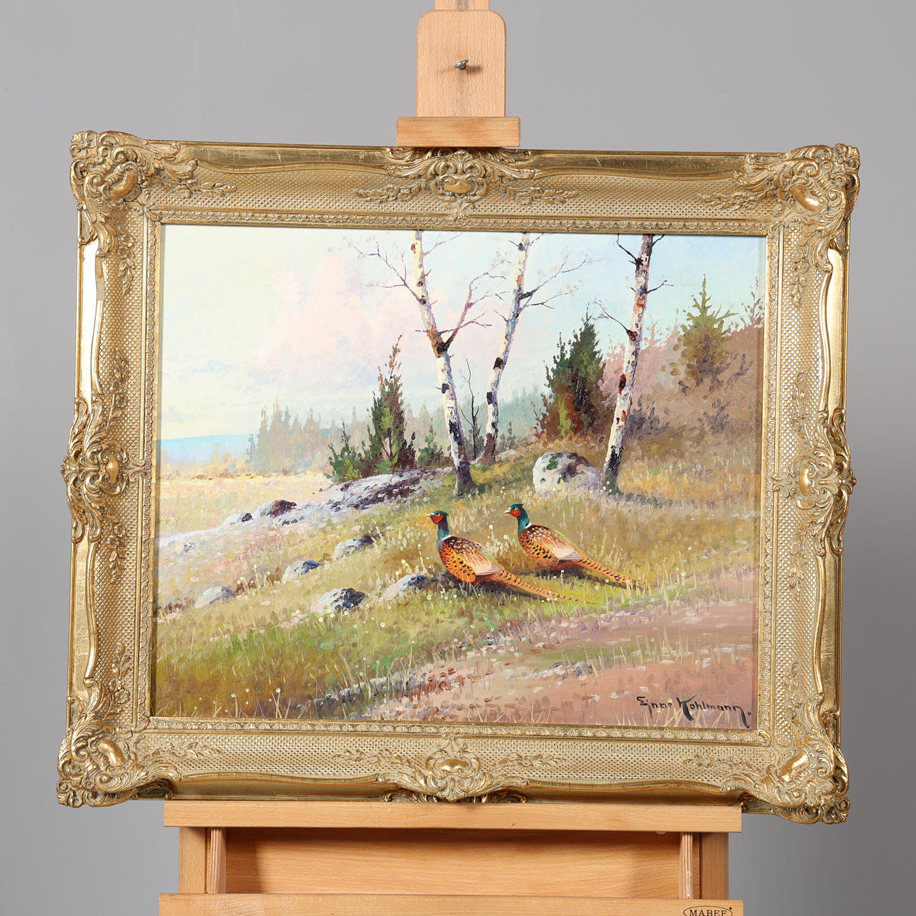 EJNAR KOHLMANN. OLJA PÅ DUK, signerad.