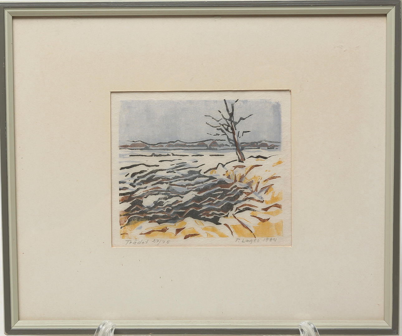 PÄR LAGER. GRAPHIC SHEET “The Tree” signed.