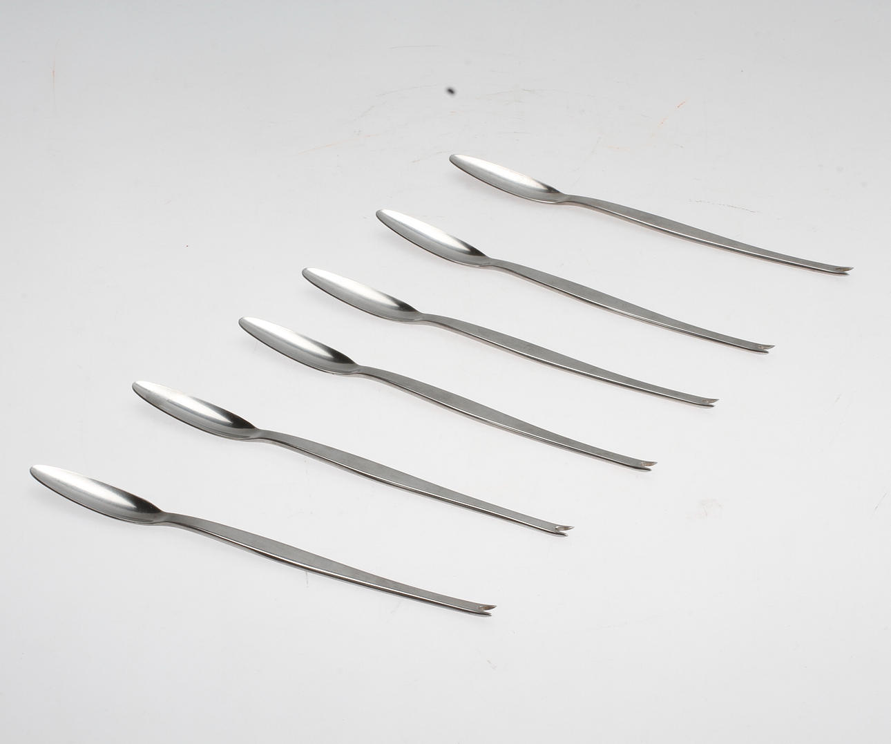 HUMMERGAFFLAR, 6 st, rostfritt stål, "Focus", Folke Arström, Gense.