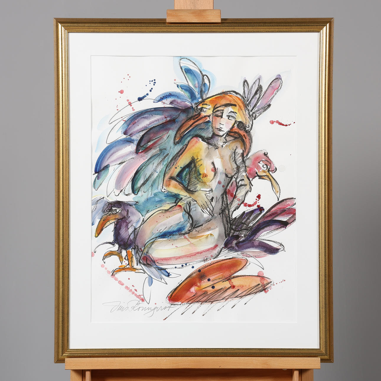 IRIS RÖNNQVIST. MIXED TECHNOLOGY, signed.