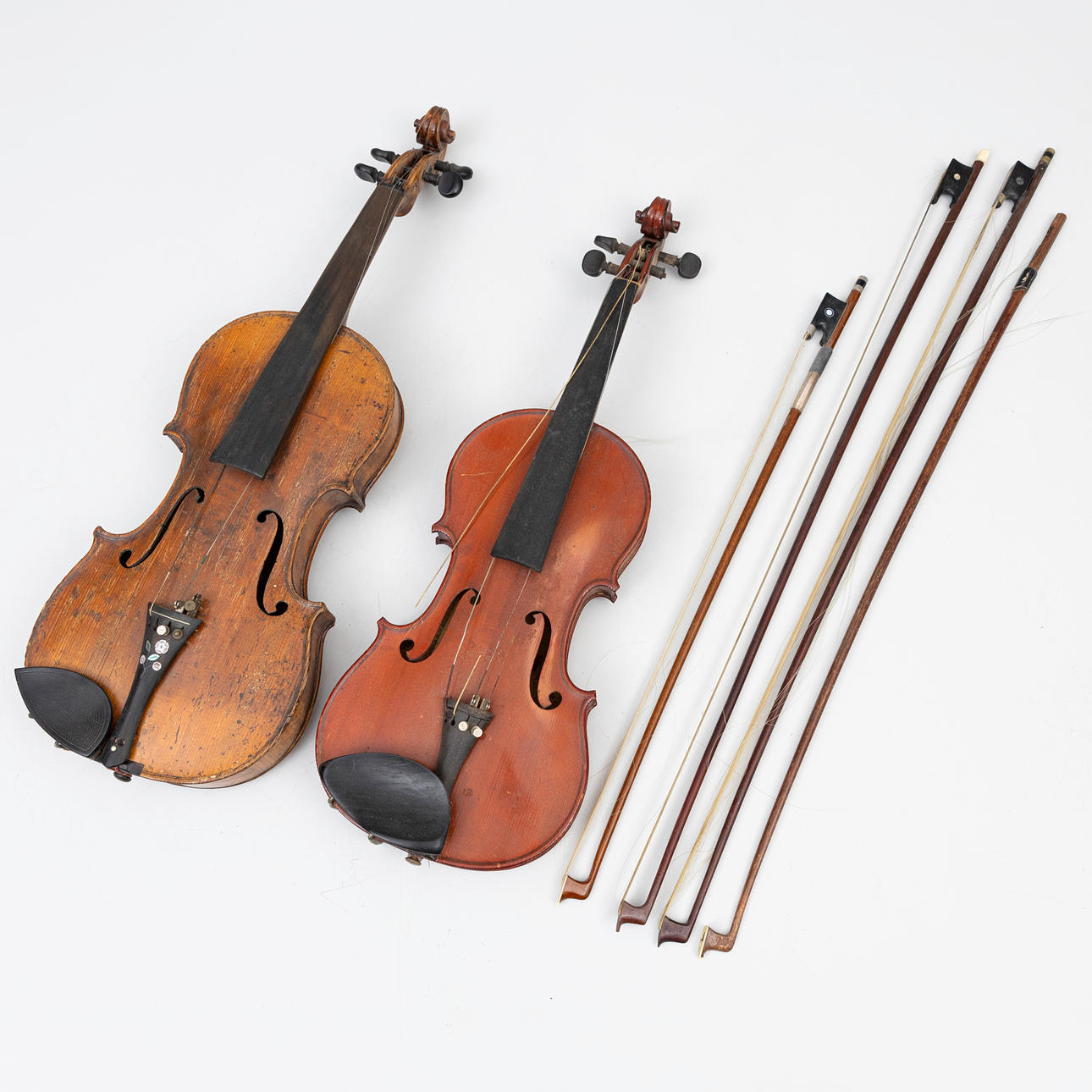 TWO VIOLINS and 3 STRINGS, including Arthur Parisot, France ...