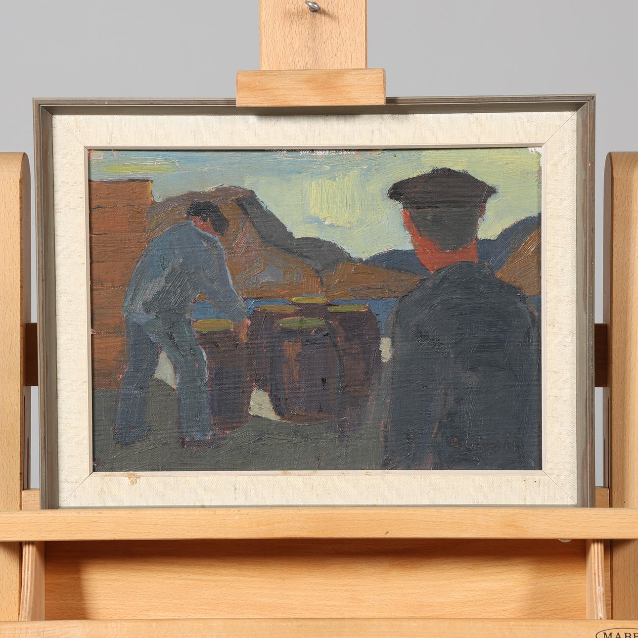 SVÄN GRANDIN. OIL ON PANEL, signed.