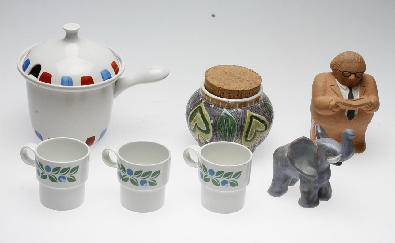 KERAMIK, 7 delar, bland annat Lisa Larson.