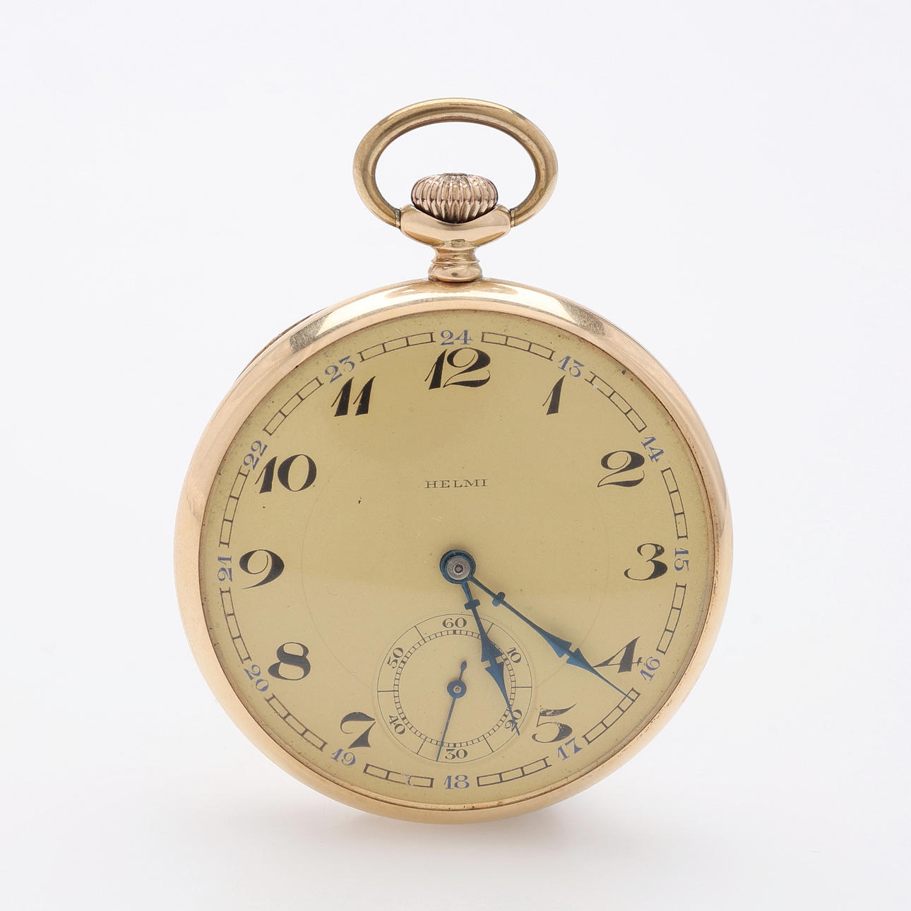 POCKET WATCH, PEARL, 14K GOLD.
