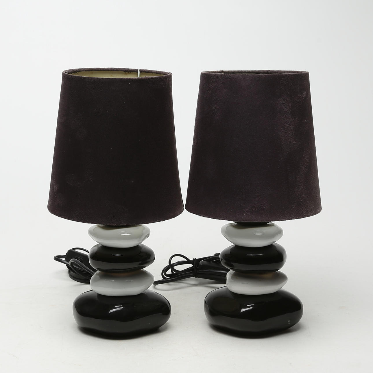 BORDSLAMPOR, 2 st, porslin.