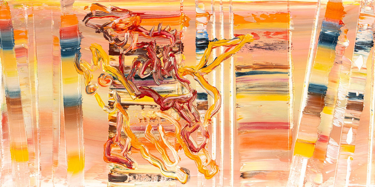 ROGER METTO. Oil on panel, “Bill Cody”, Signed and dated 2003.