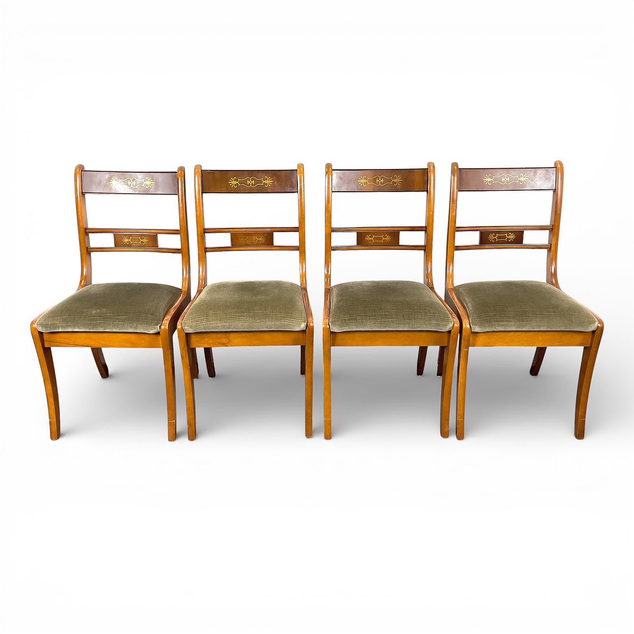 STOLAR, 4 st. Empirestil, trä, 1900-tal.