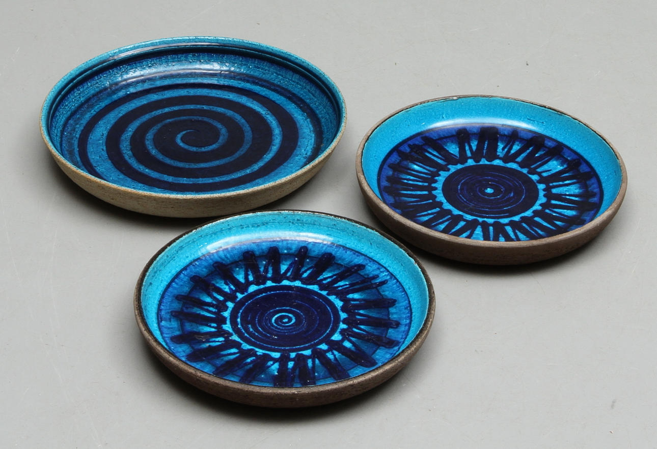 SKÅLFAT, 3 st, keramik, Inger Persson Rörstrand.