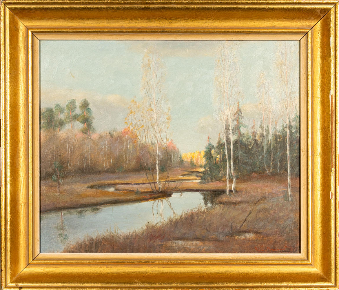 OIDENTIFIERAD KONSTNÄR. Oil on panel.