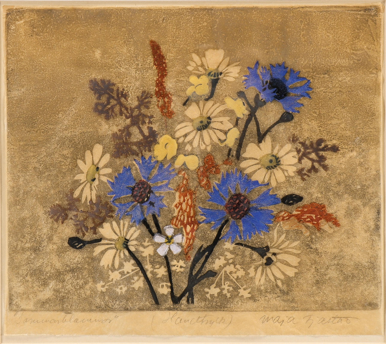 MAJA FJAESTAD. "Sommarblommor".