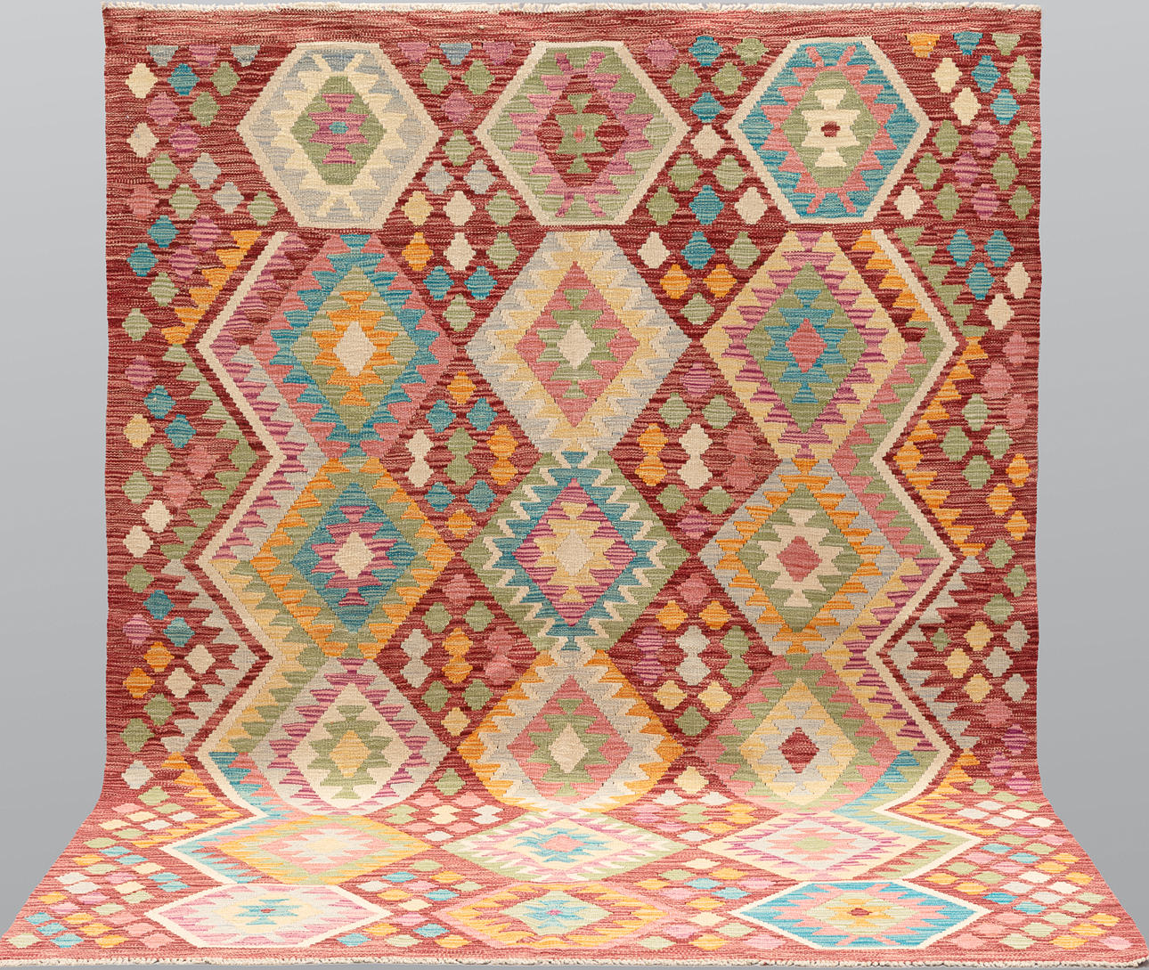 CARPET. Kelim classic design, 235 x 183 cm.